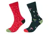 Unisex organic cotton motifs Socks 2p