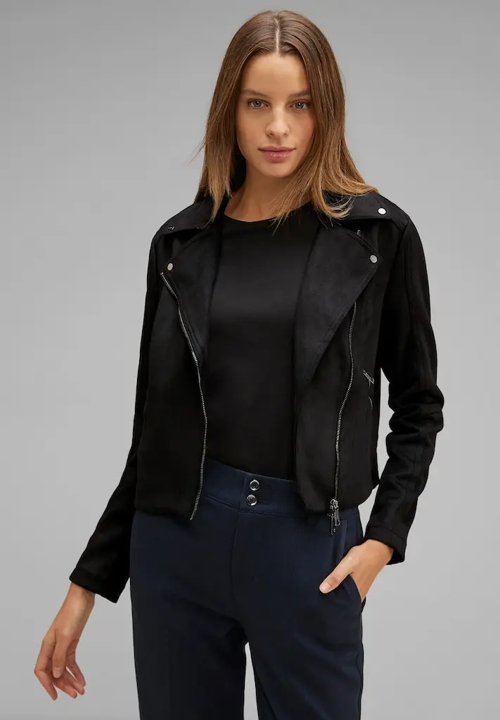 Velours Bikerjacke