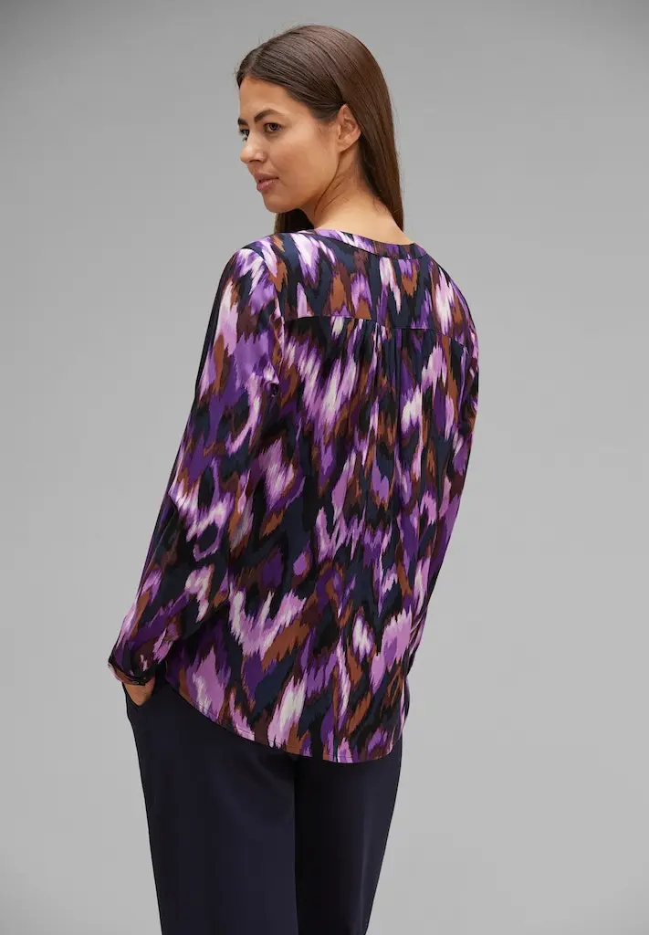 Viskosebluse mit Print