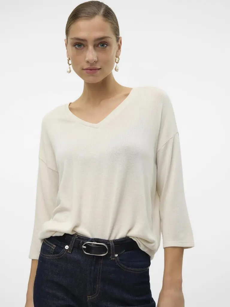 VMBRIANNA 3/4 V-NECK PULLOVER BOO REP