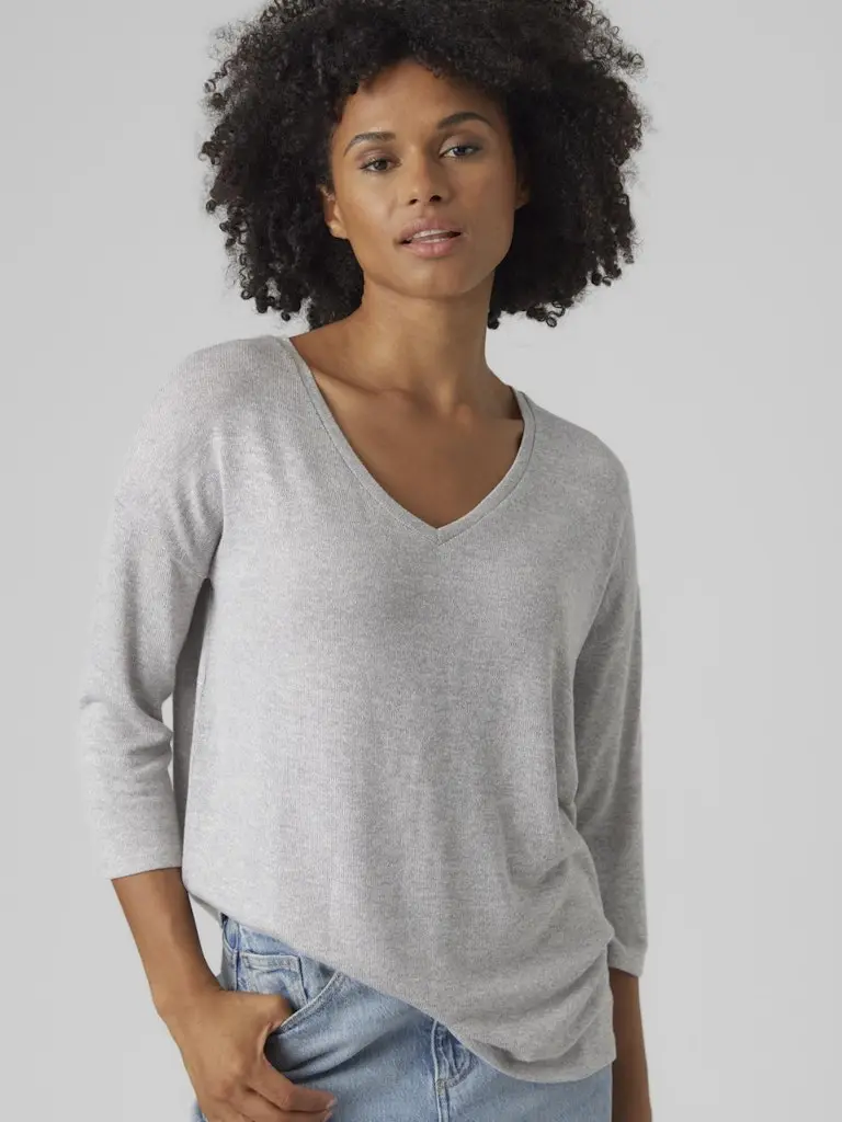 VMBRIANNA 3/4 V-NECK PULLOVER BOO REP