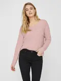 VMCREWLEFILE LS V-NECK BLOUSE NOOS