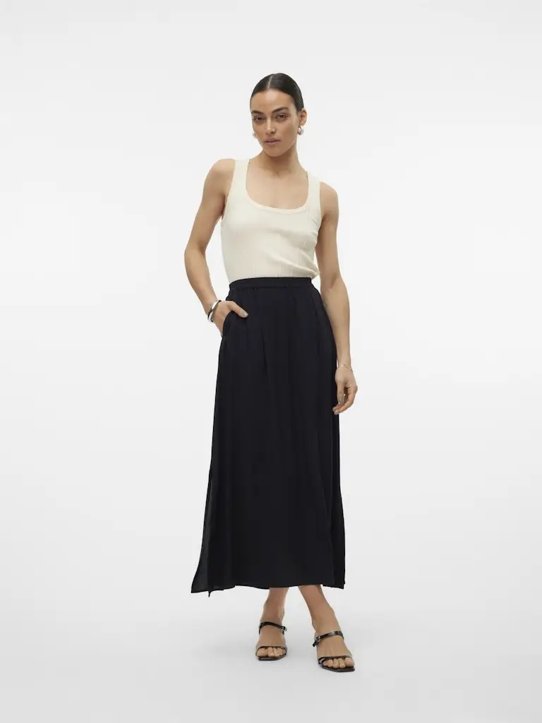 VMEASY JOY MAXI SLIT SKIRT WVN GA