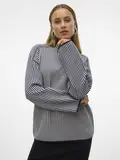 VMGOLD LS HIGHNECK PINSTRIPE PULLOVER GA