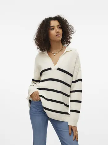 VMLUNA LS V-NECK LONG PULLOVER GA BOO