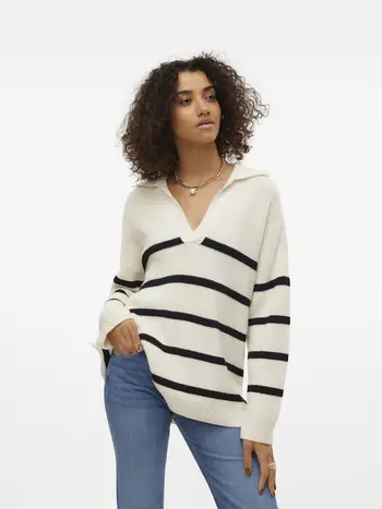 VMLUNA LS V-NECK LONG PULLOVER GA BOO