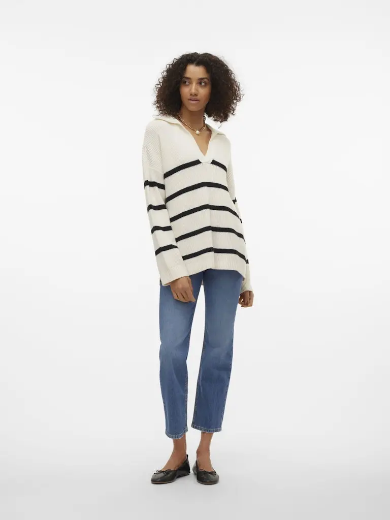 VMLUNA LS V-NECK LONG PULLOVER GA BOO