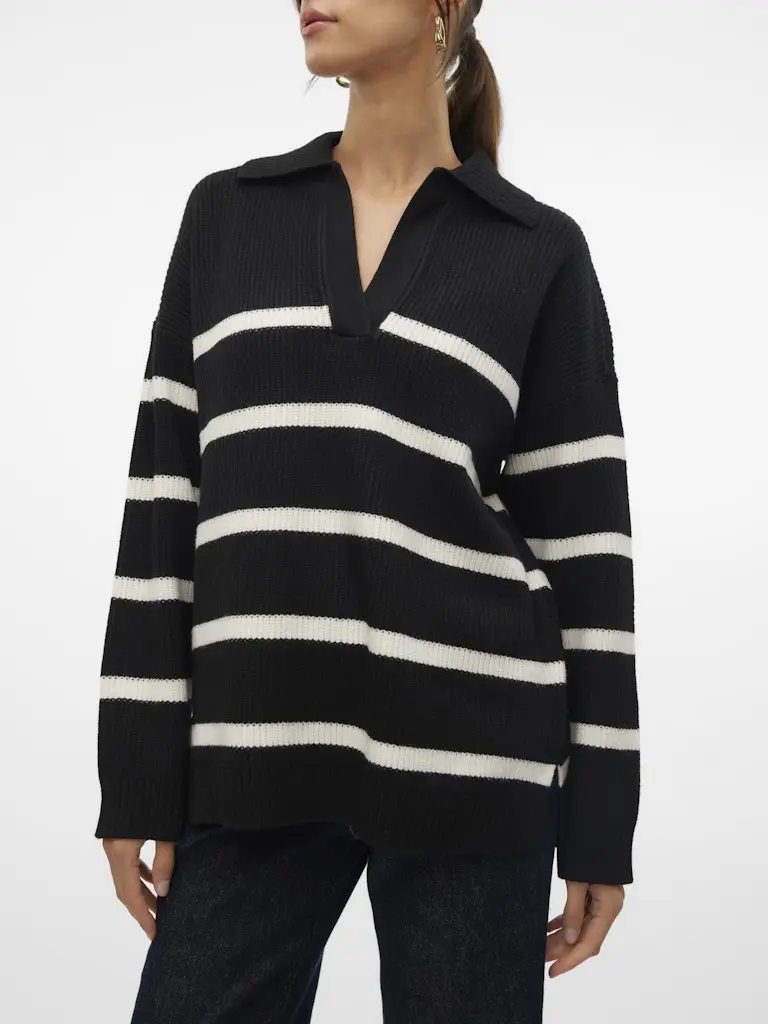 VMLUNA LS V-NECK LONG PULLOVER GA BOO