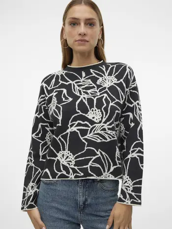 VMNEW FLORA LS O-NECK LOOSE PULLOVER