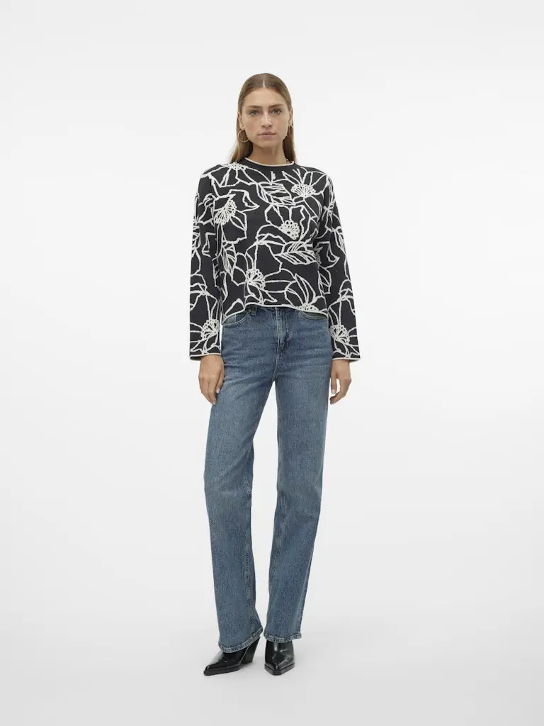 VMNEW FLORA LS O-NECK LOOSE PULLOVER