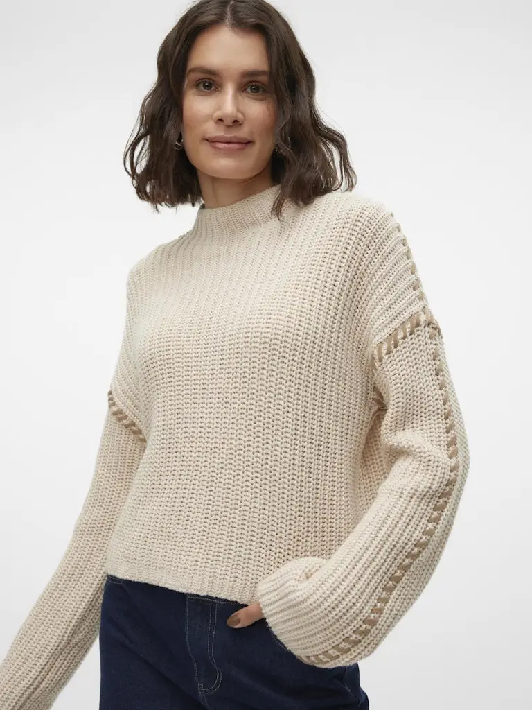 VMNEWCREAM LS FUNNELNECK PULLOVER BOO