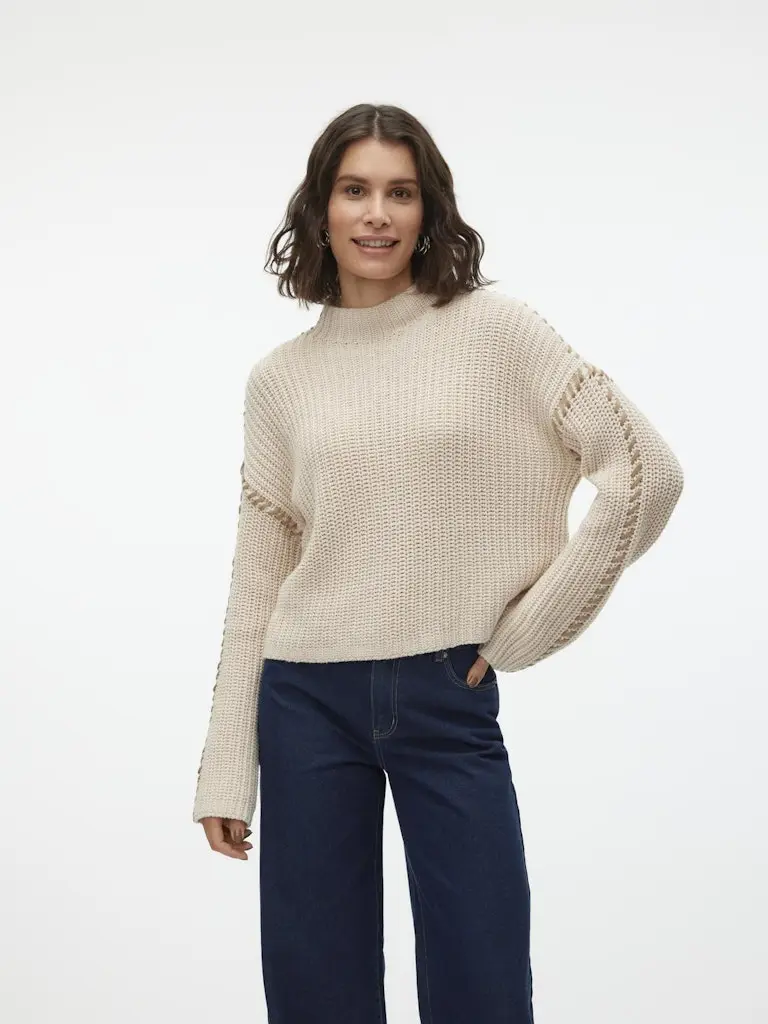 VMNEWCREAM LS FUNNELNECK PULLOVER BOO