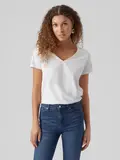 VMPAULA S/S V-NECK T-SHIRT NOOS