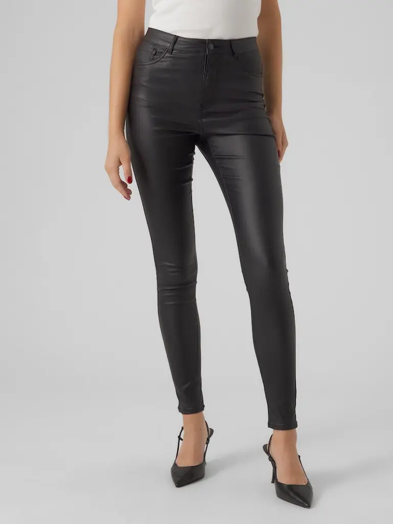 VMSOPHIA HR SKINNY COATED PANTS NOOS