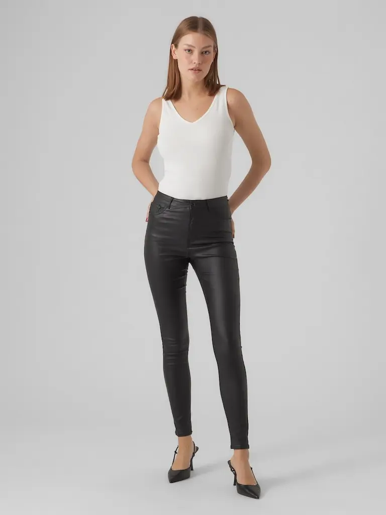 VMSOPHIA HR SKINNY COATED PANTS NOOS