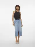 VMVERI HR CALF DENIM SKIRT GA MIX NOOS