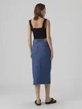 VMVERI HR CALF DENIM SKIRT GA MIX NOOS