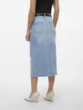 VMVERI HR CALF DENIM SKIRT GA MIX NOOS