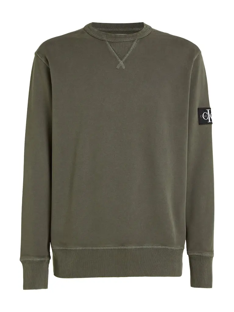 WASHED BADGE CREW NECK