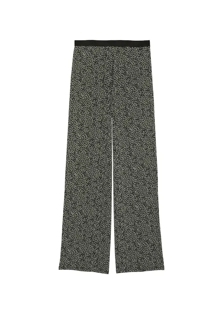 Weite Jersey-Hose mit Allover-Print