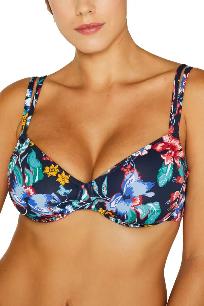 Women Beach Tops with wire underwire