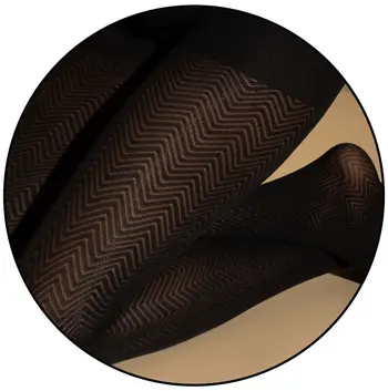 Women fine herringbone Tights 80 DEN 1p