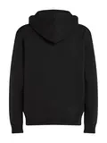 WOVEN LABEL ZIP THROUGH HOODIE