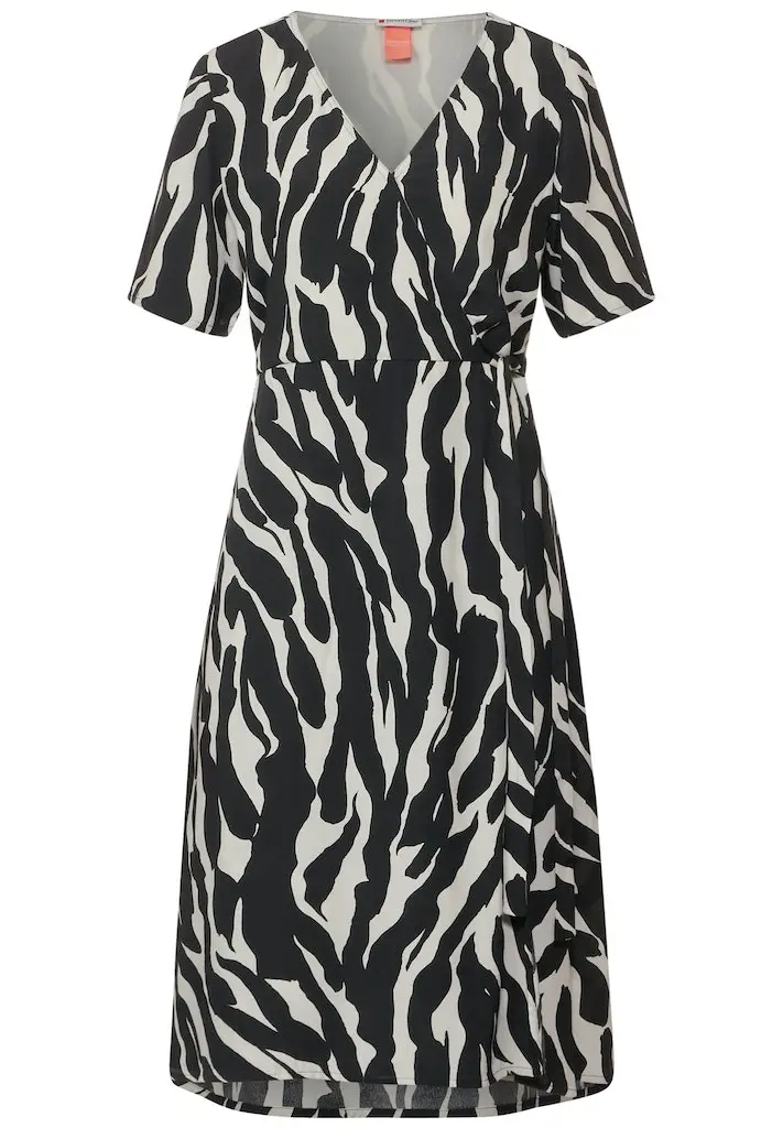 Wrap Zebraprint Kleid