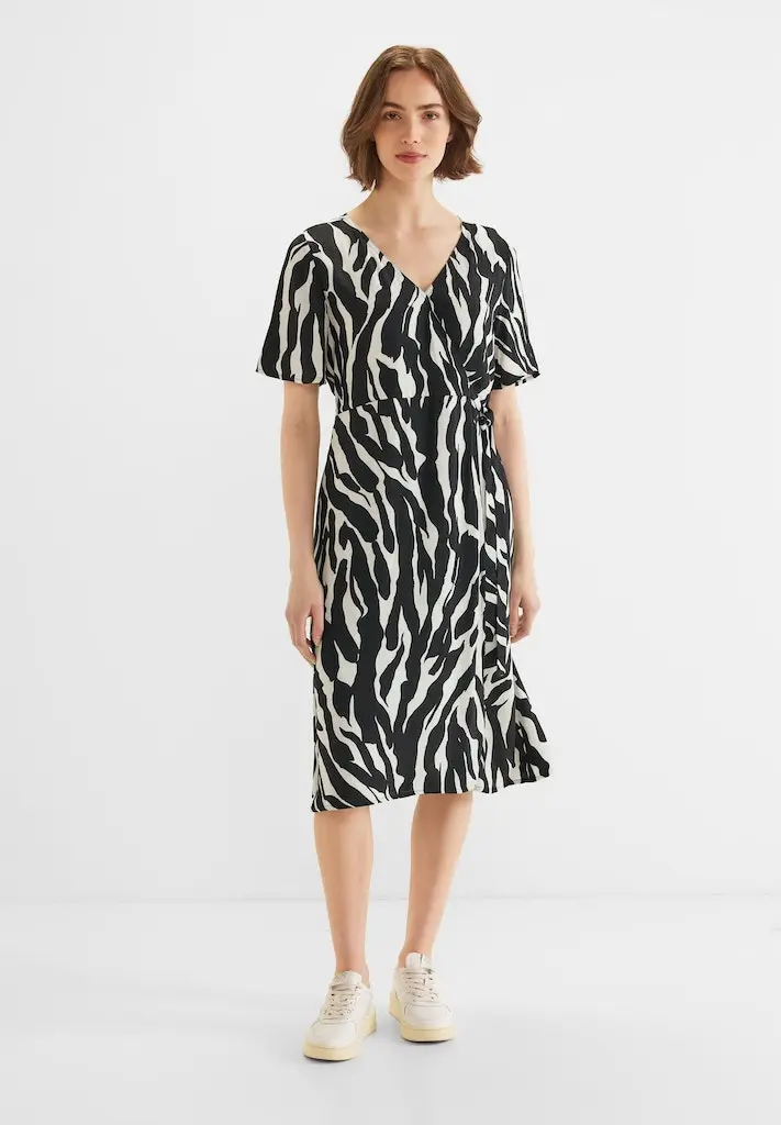 Wrap Zebraprint Kleid